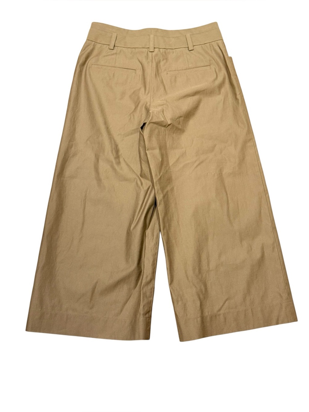 NWT - Vince Double Waistband Wide Leg Culottes Tan Size 4 - Picture 5 of 10